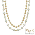 RG Gold Beaded Pearl Layered Multiway Necklace