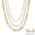 RG Water Resistant Triple Layered Chunky Multiway 16"-18" Necklace