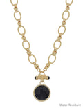 RG Water Resistant 14MM & 16MM Black with Magnetic Closure 18" Necklace