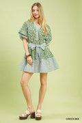 Mallory Mixed Print Mini Dress