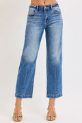Risen Riley HR Crop Boyfriend Tapered Jeans