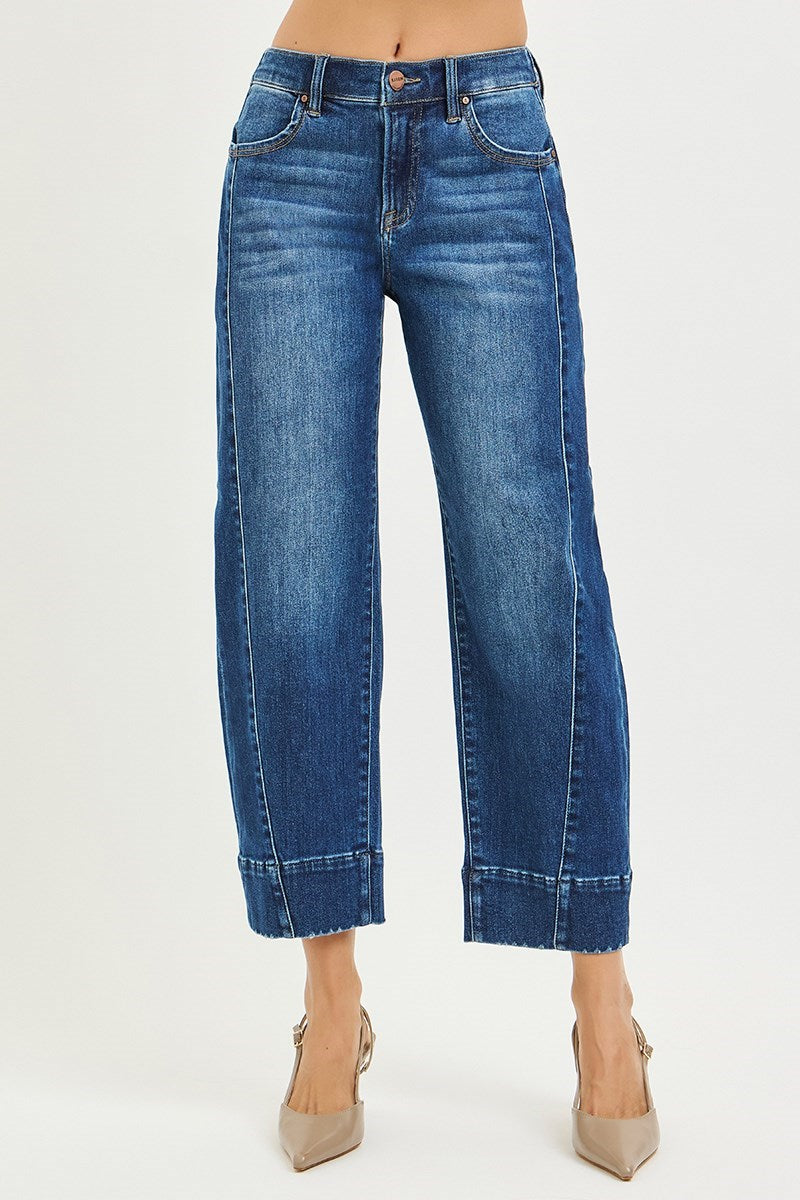 Risen Millie Slouchy Cropped Barrel Jeans