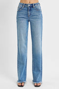 Risen Jayla Tummy Control High Rise Long Straight Jeans