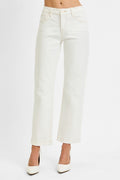 Curvy Risen Rachel Tummy Control Mid Rise Ankle Straight Jeans