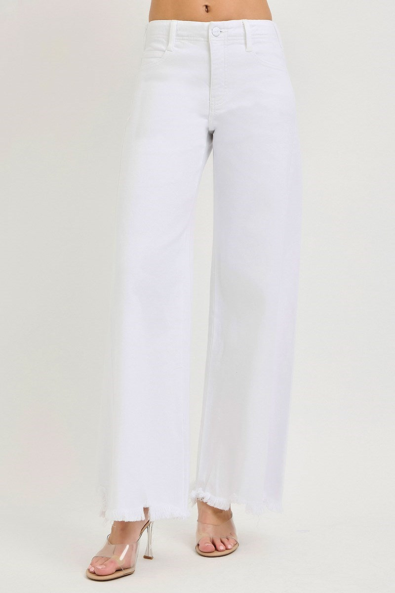 Risen Bella Tummy Control HR Frayed Hem Pants