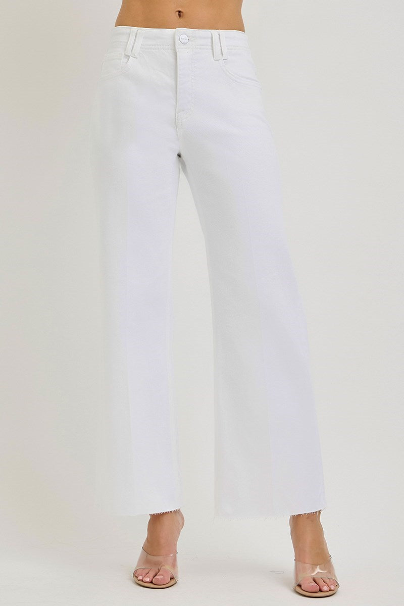Curvy Risen Margot Tummy Control HR Creased Ankle Wide Pants