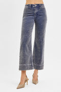 Curvy Risen Naomi Blue Moon Crop Corduroy Pants
