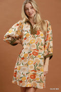 Paige Poppy Print Mini Dress