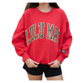 Lulu Mac Red/Leopard Sweatshirt