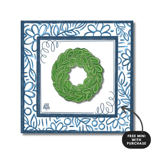 DK Blue and White Frame with mini