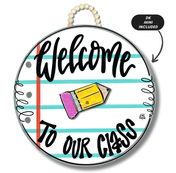 Notebook Welcome to Our Class Door Hanger
