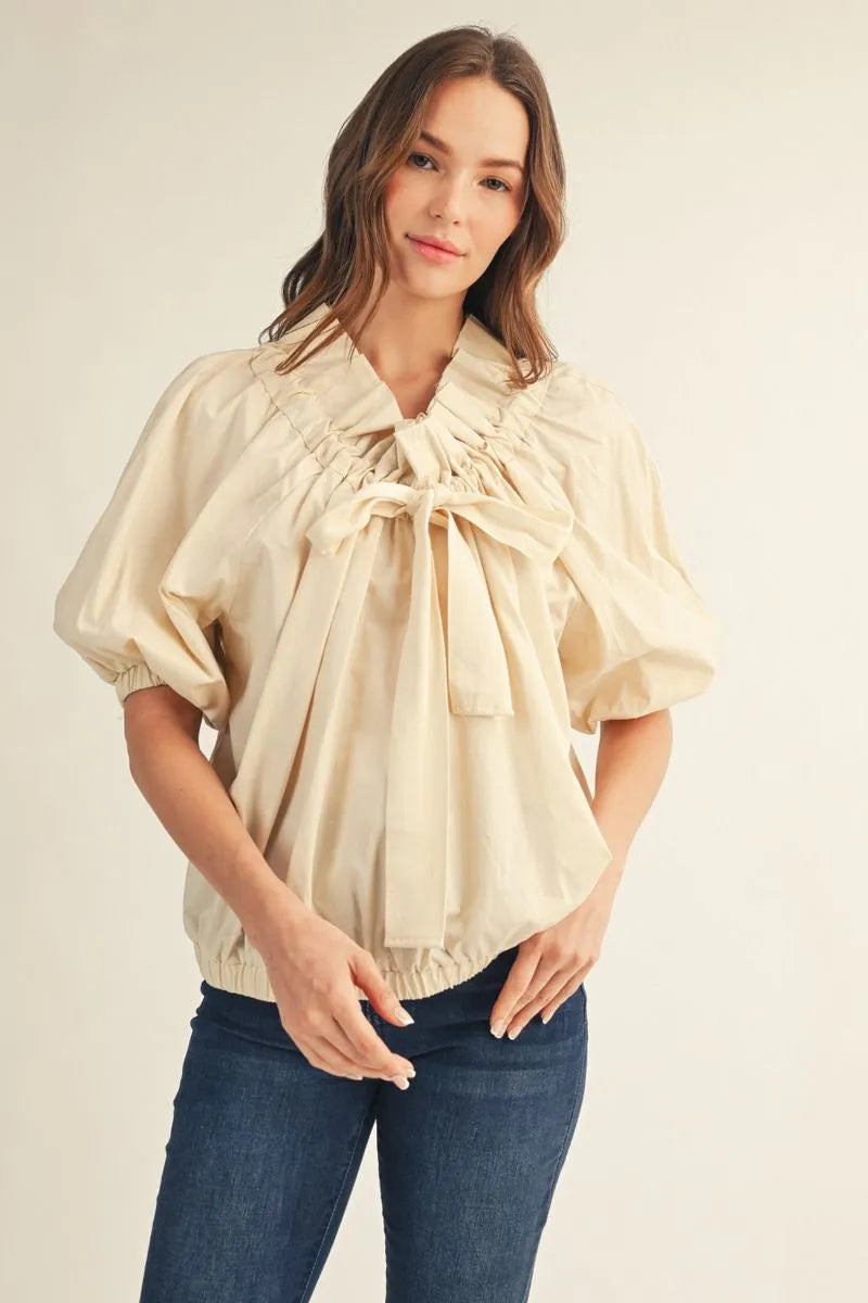 Carmella Ruffle Tie Top