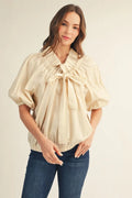 Carmella Ruffle Tie Top