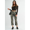 Mica Mid Rise Boyfriend Crop Camo Jeans