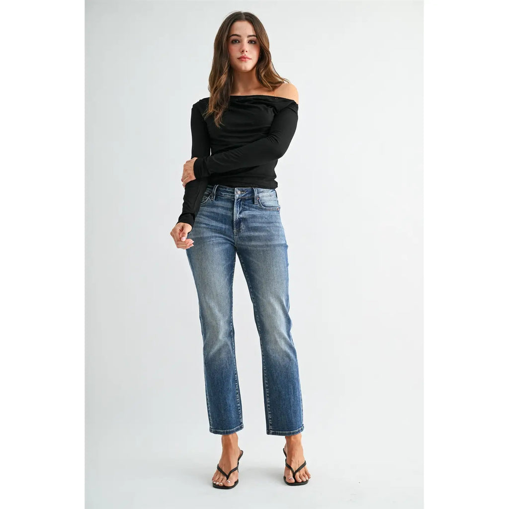Mica Denim Abbey Ankle Twist Pocket Jeans