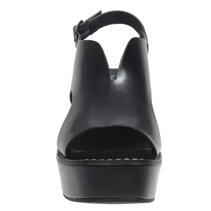Joan Jet Black Flynn Wedge Sandals