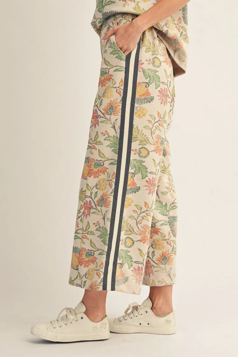 Nichole Floral Wide-Leg Pant