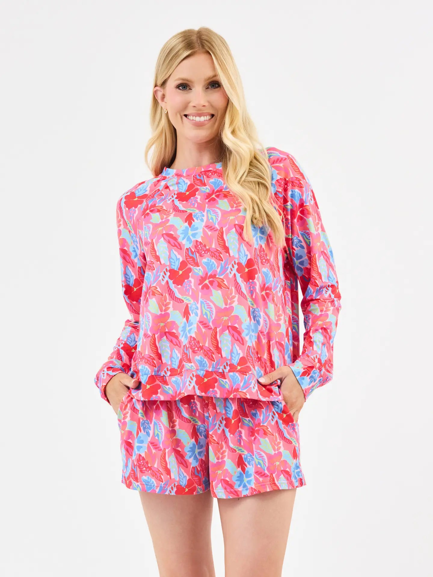 Annie Mary Square Fiji Breeze Pajama Short Set