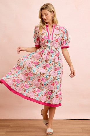 Petunia Floral Midi Dress