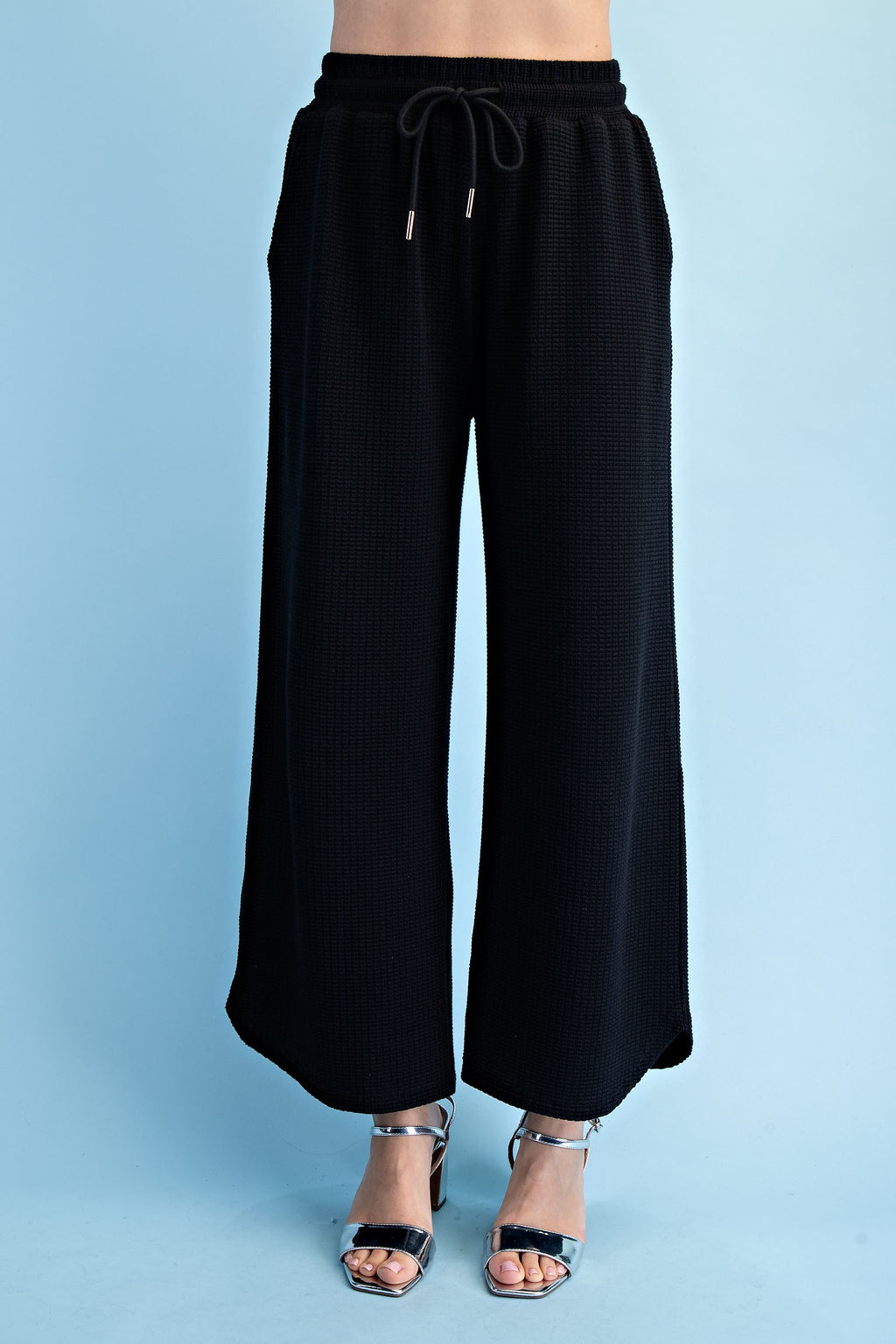 Curvy Sherri Textured Knit Pant Set