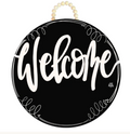 DK Black Circle Door Hanger with attachable mimi