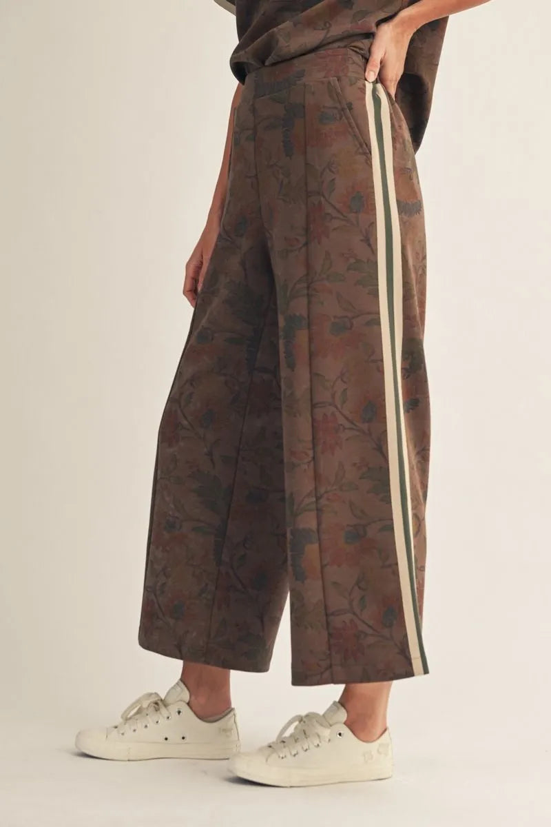 Tessa Lynne Floral Wide-Leg Pant
