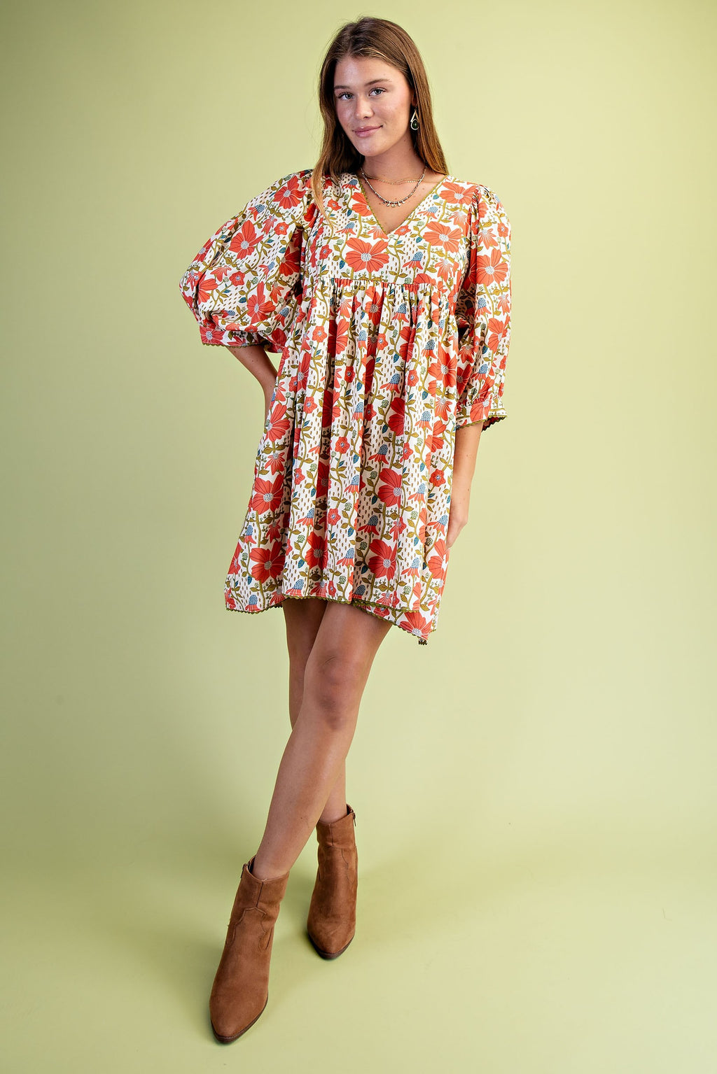 Corabell Floral Mini Dress