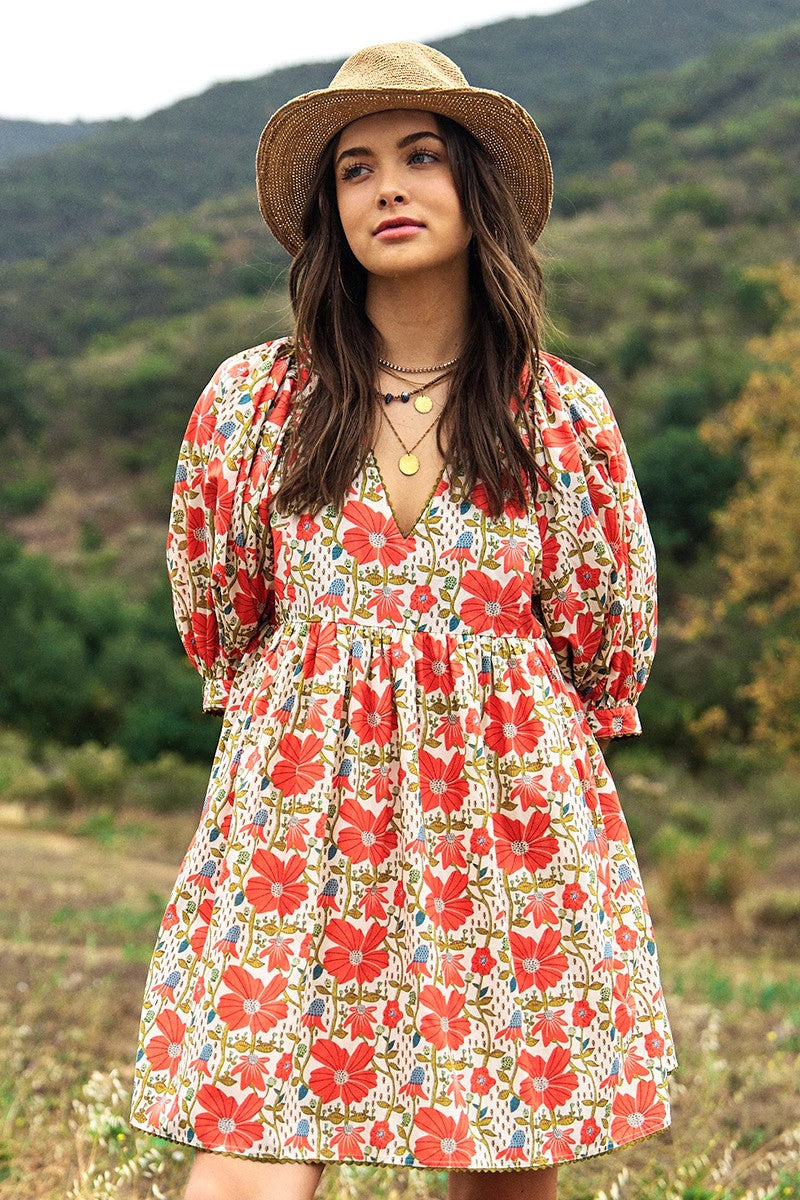 Corabell Floral Mini Dress