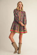 Peyton Floral Button Down Dress