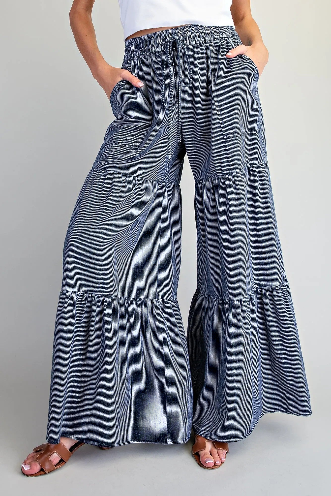 Dahlia Fun Loving Denim Blue Pants