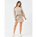 Cora Mary Square Latte Matching Skort Set