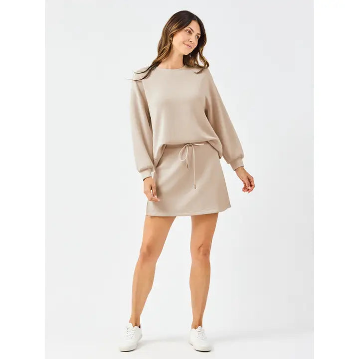 Cora Mary Square Latte Matching Skort Set