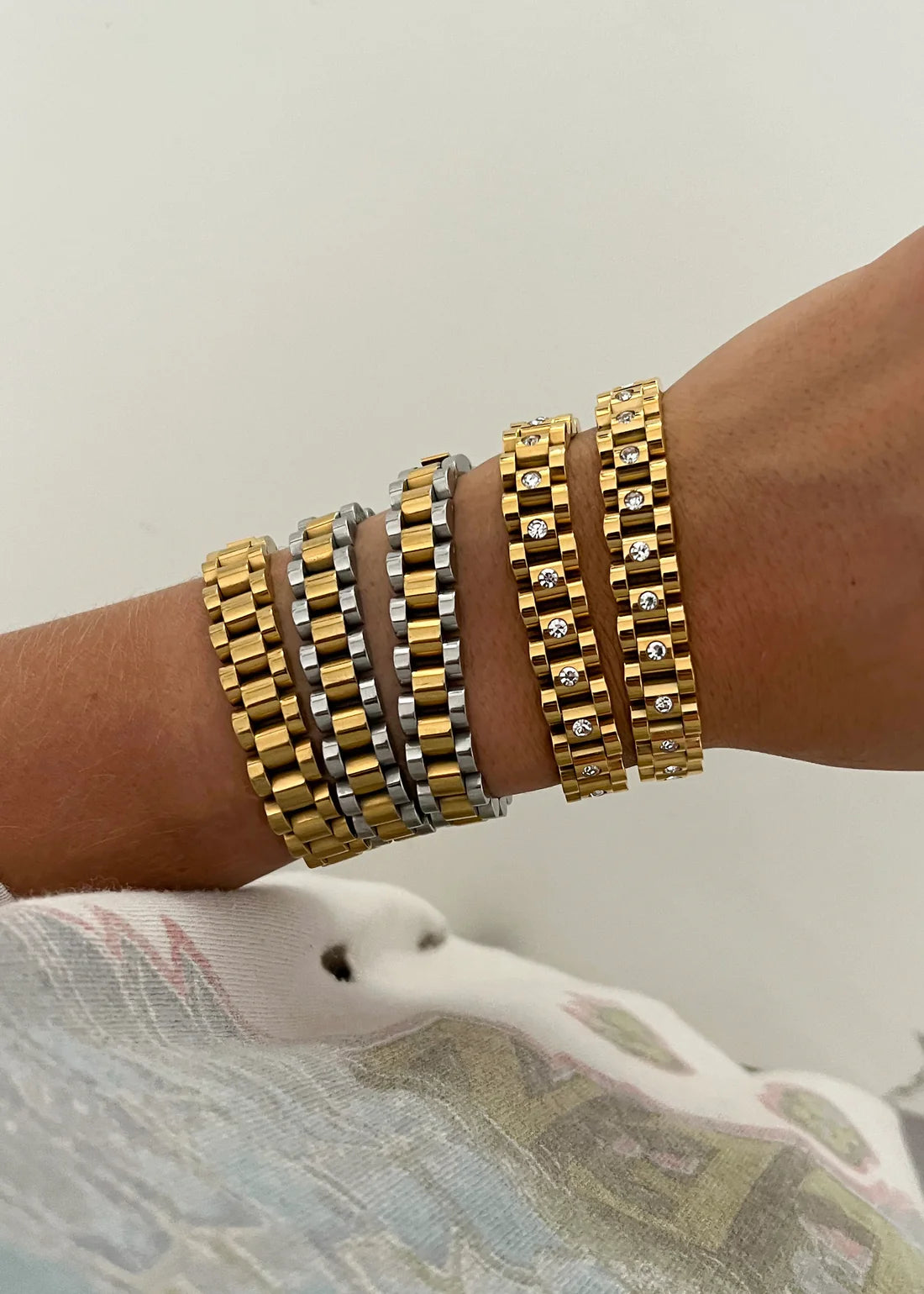 "Diamond" Rolly ChanSutt Pearls Bracelet