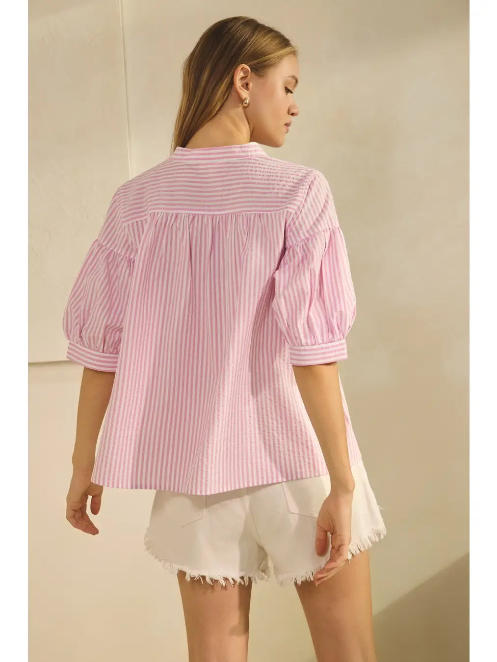 Curvy Calli Jo Striped Top