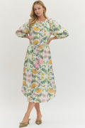 Jainey Spring Style Midi Dress