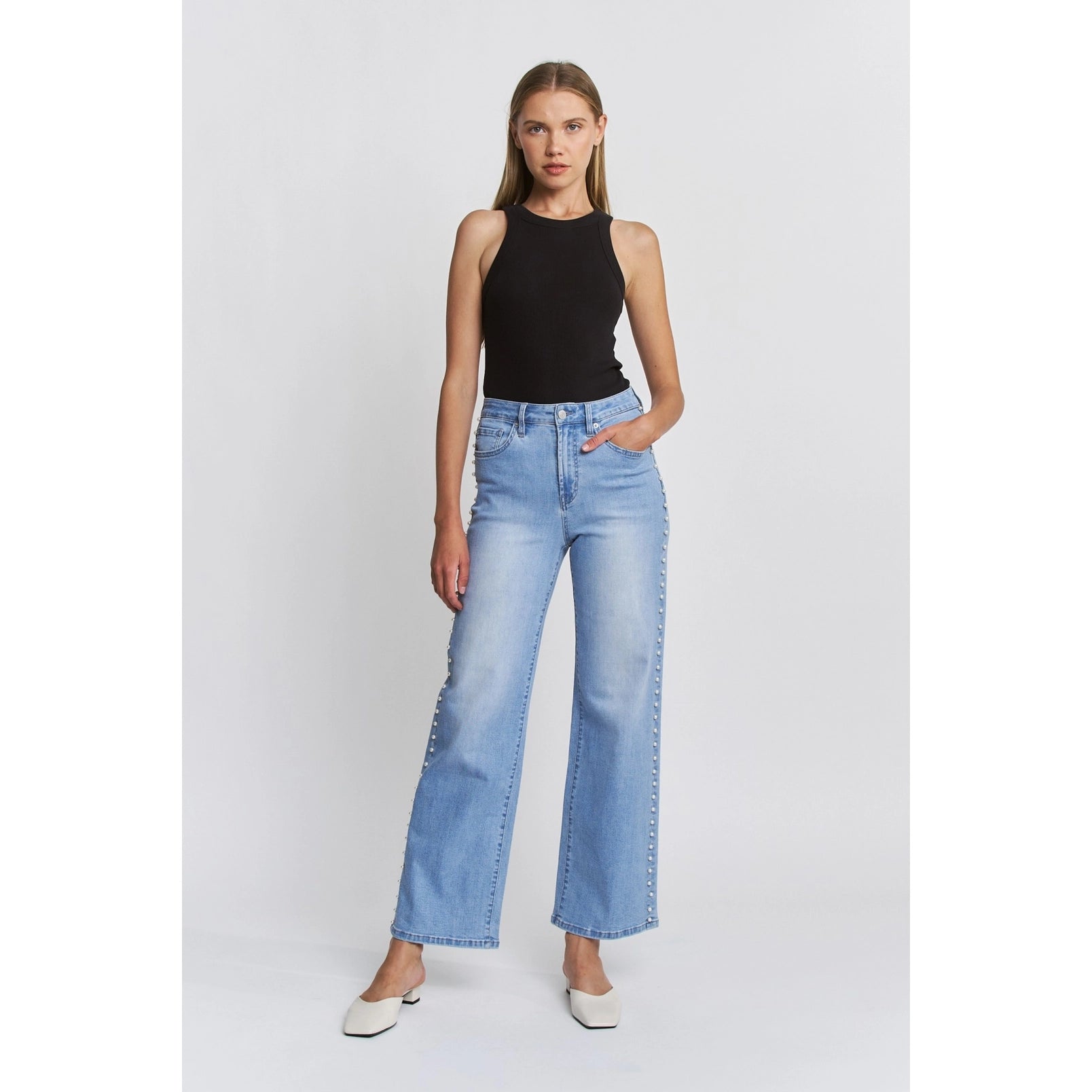 Mica Denim Embellished Ivey Jeans