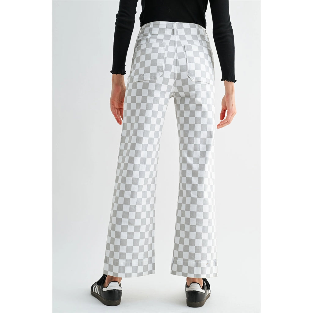Mica Denim Louisa Checkerboard Jeans