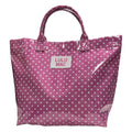 Lulu Mac Pink And White Polka Dot Tote Bag