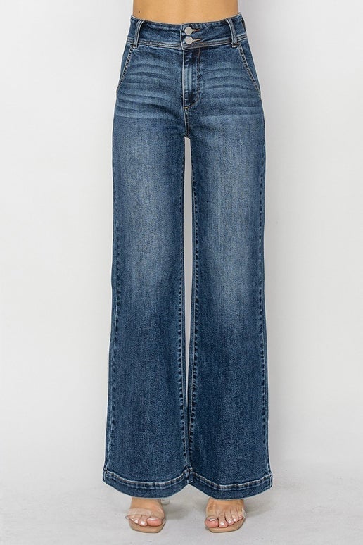 Curvy Marleigh High Rise Crop Frayed Risen Jeans