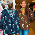 Curvy Flaire Floral Contrast Top