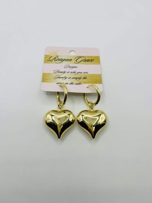 RG Puff Heart Dangle