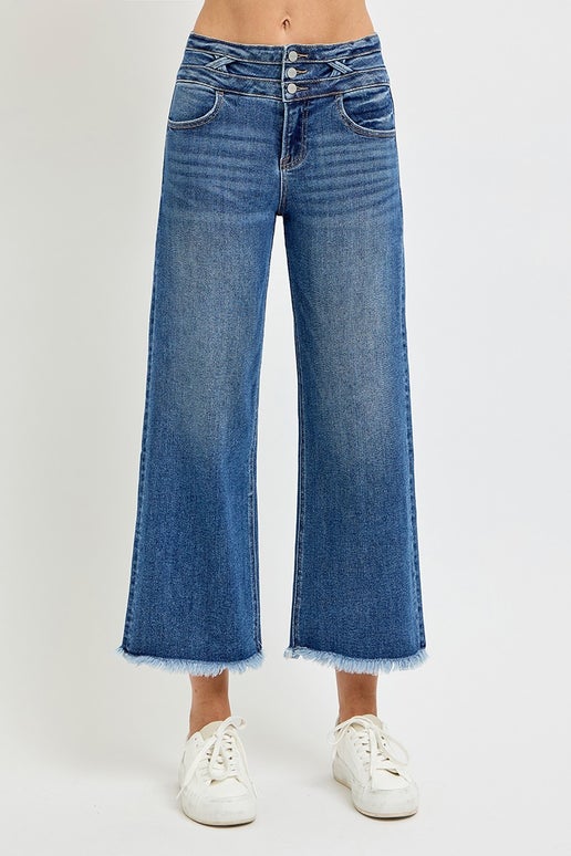 Freida Fray Bottom Crop Jeans