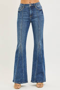 Trixie High Rise Front Inseam Detail Flares