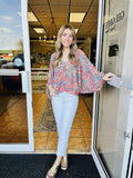 Jadelyn Mixed Print Top
