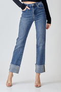Cassidy High Rise Cuffed Jeans