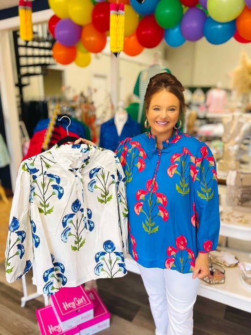 Curvy Hailey Floral Print Top