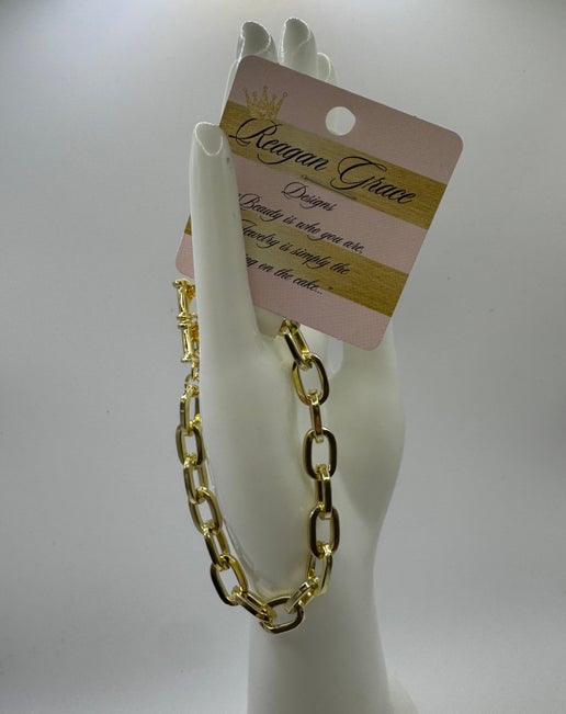 RG Gold Toggle Link Bracelet