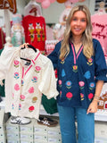Curvy Jordan Embroidered Top