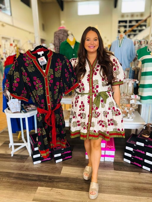 Curvy Felisha Floral Mini Dress