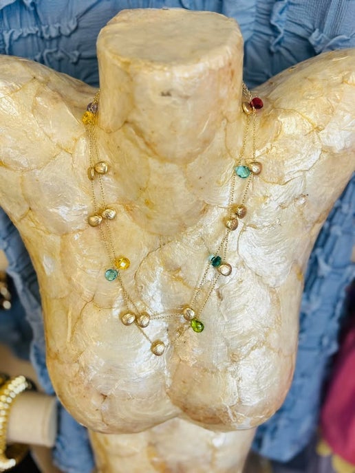 RG Multicolored Non-Tarnish Chain Necklace